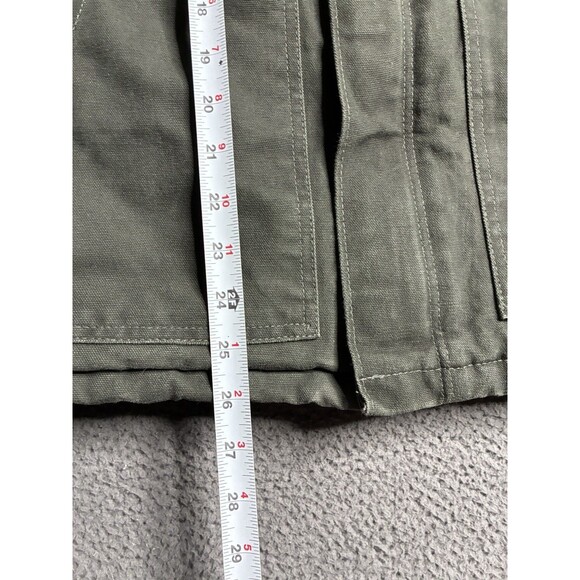 Vintage Carhartt Arctic Detroit Jacket Mens Medium J22 MOS Green Quilted Canvas - Picture 8 of 14